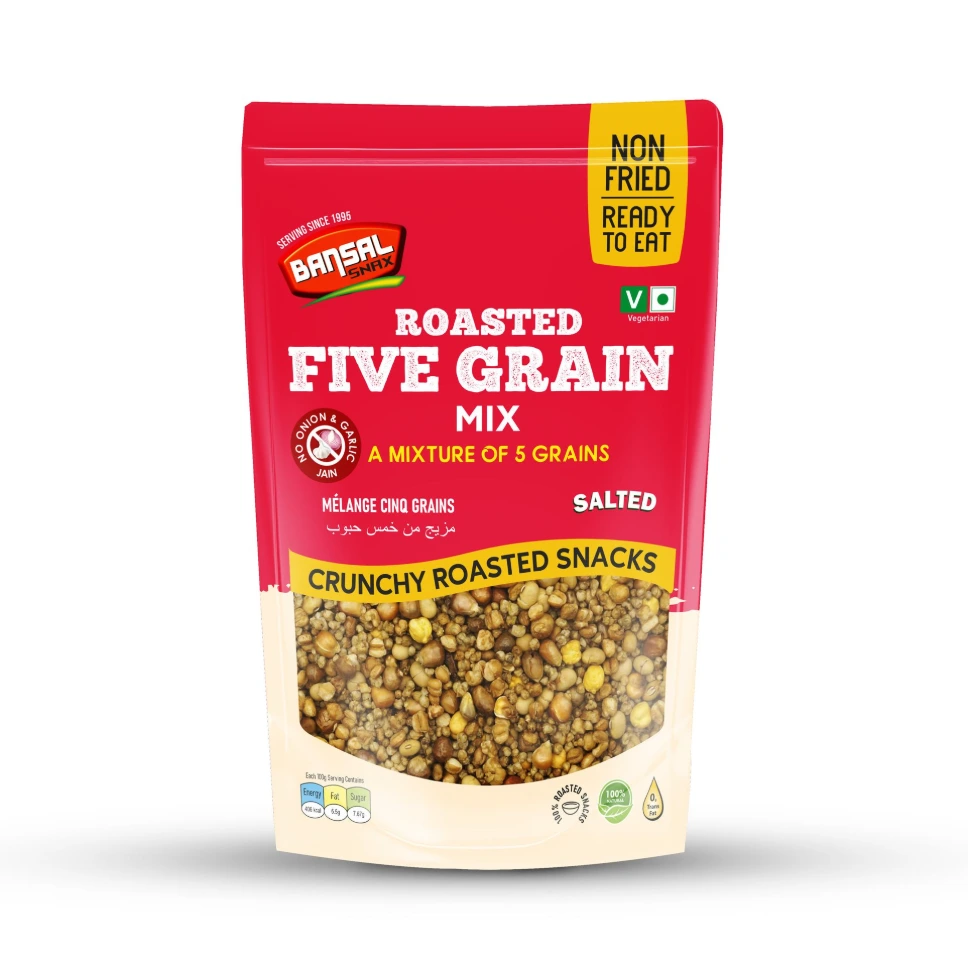 Bansal Snax Roasted Five Grain Mix Salted