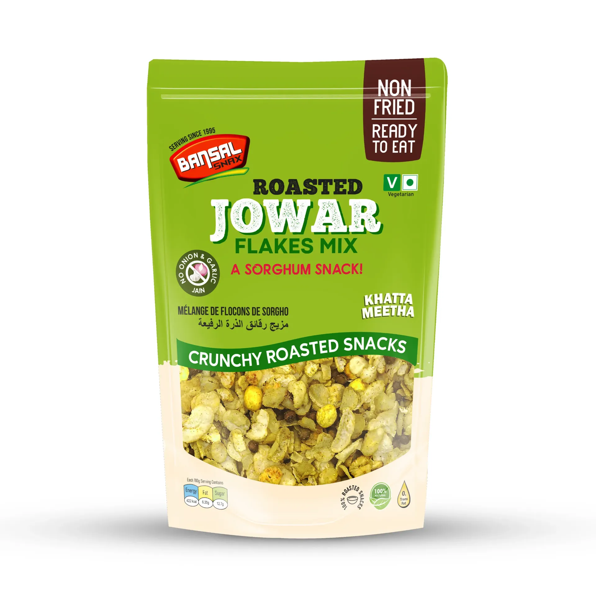 Bansal Snax Roasted Jowar Flakes Mix Khatta Meetha
