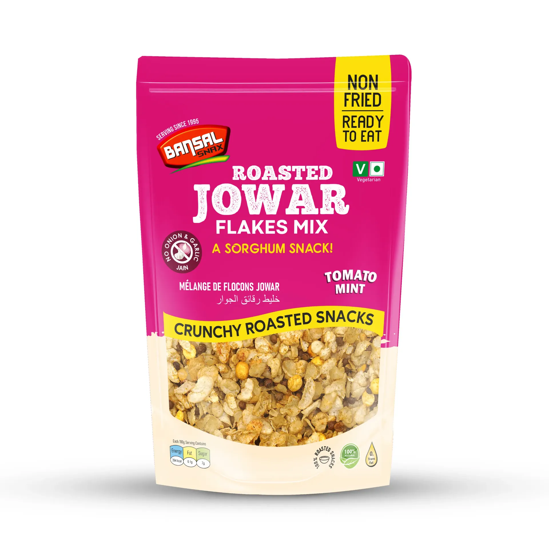 Bansal Snax Roasted Jowar Flakes Mix Tomato Mint