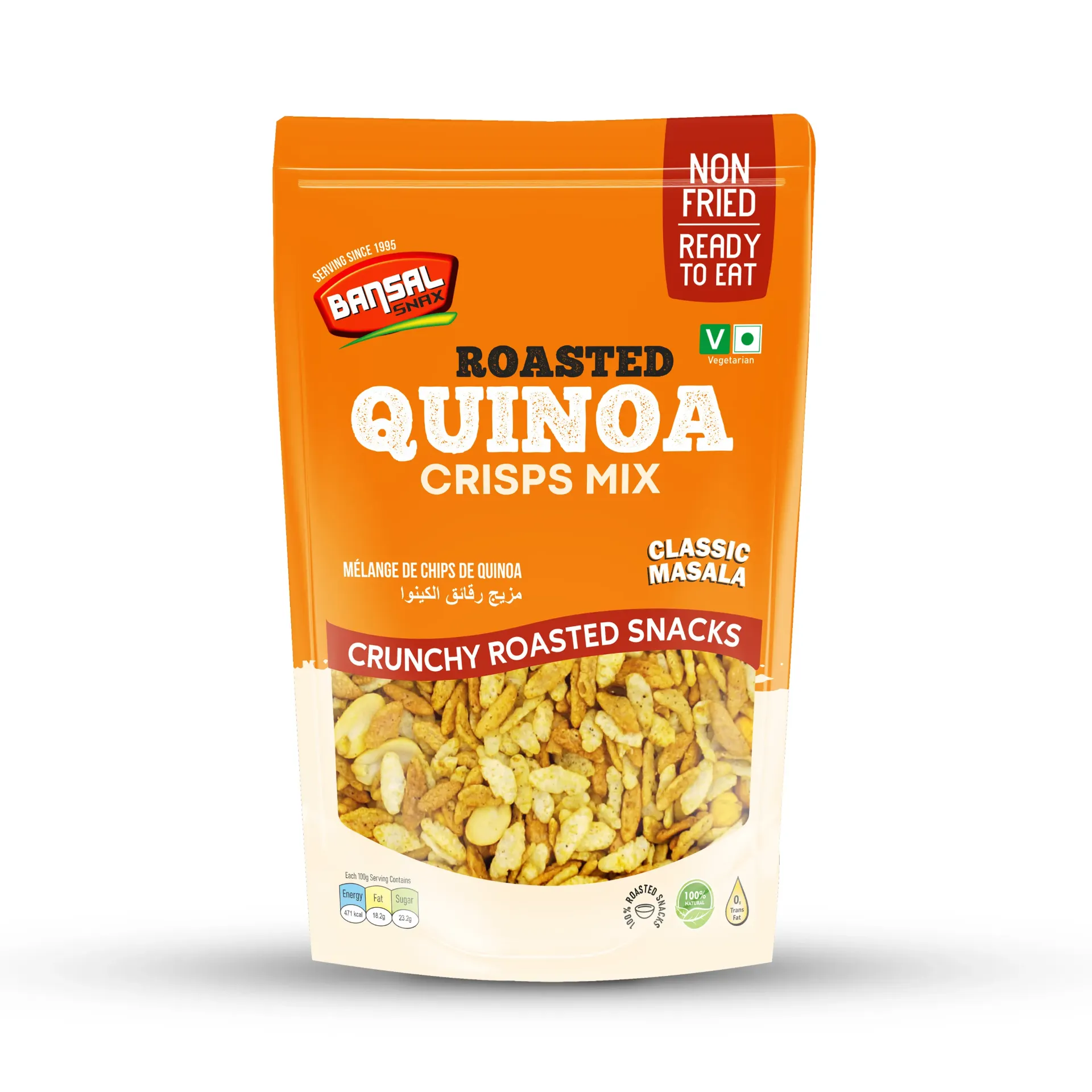 Bansal Snax Roasted Quinoa Crisps Mix Classic Masala